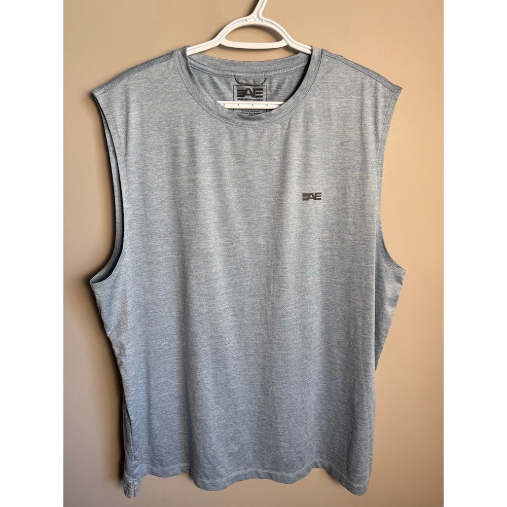 American Eagle Mens Muscle Sleeveless Gym Training Tee XL Active Athletic Tank